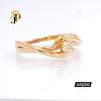 Anillo solitario. Oro rosa. ANJ202