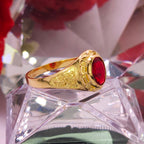 Anillo de Primaria. Graduacion- Gema Roja