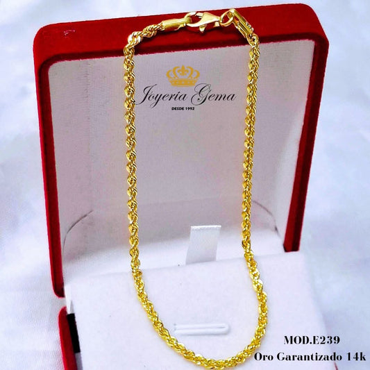 Pulso torsal. Oro 14k. E239