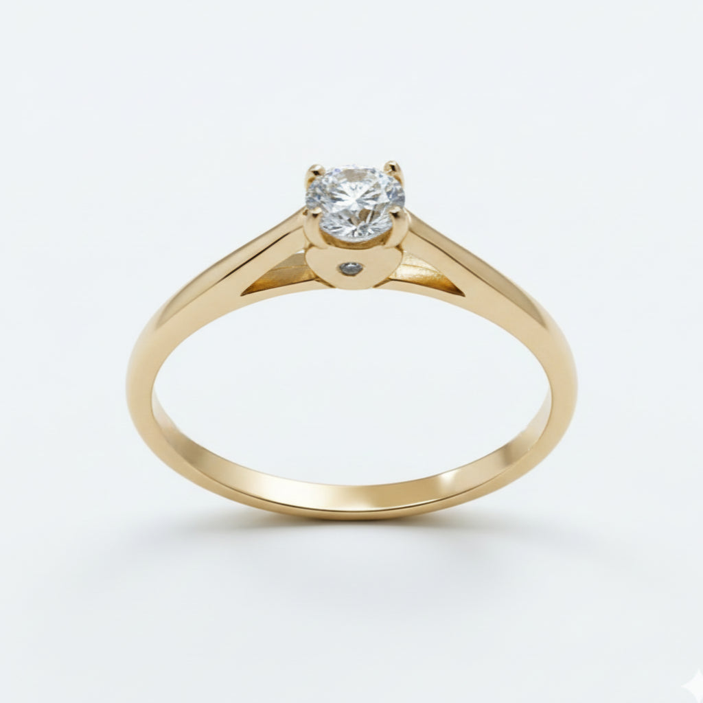 Anillo de oro. Diamante Certificado. Mod ADM30