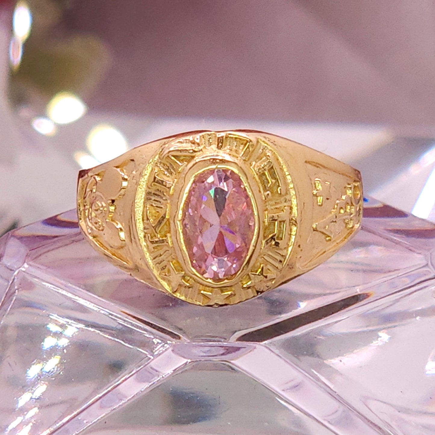 Anillo de Kinder. Graduación- Gema Rosa