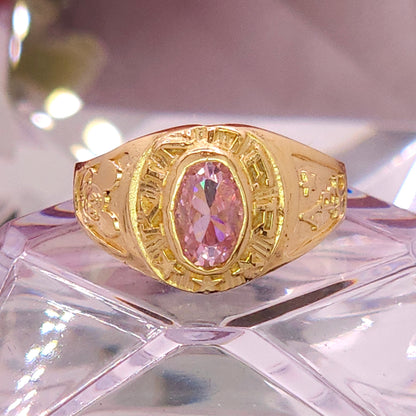 Anillo de Kinder. Graduación- Gema Rosa