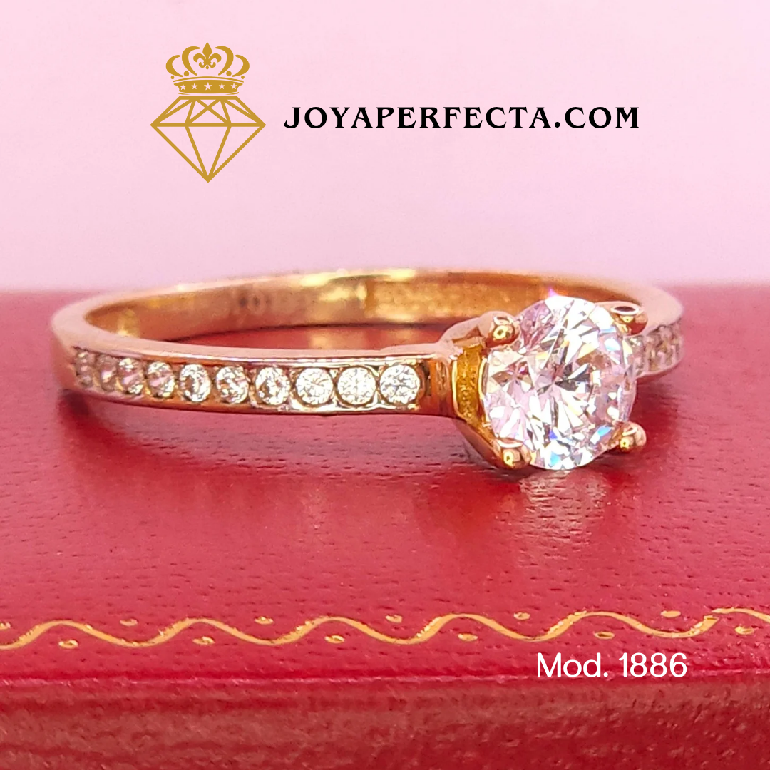 Anillo de oro. De compromiso. Mod 1886