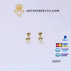 Aretes de oro. Dormilonas BM151