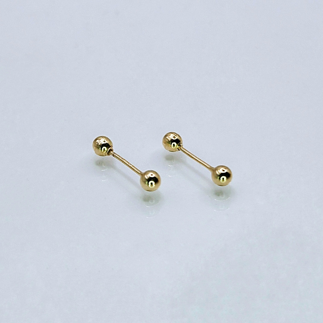 Aretes de oro. Dormilonas BM151