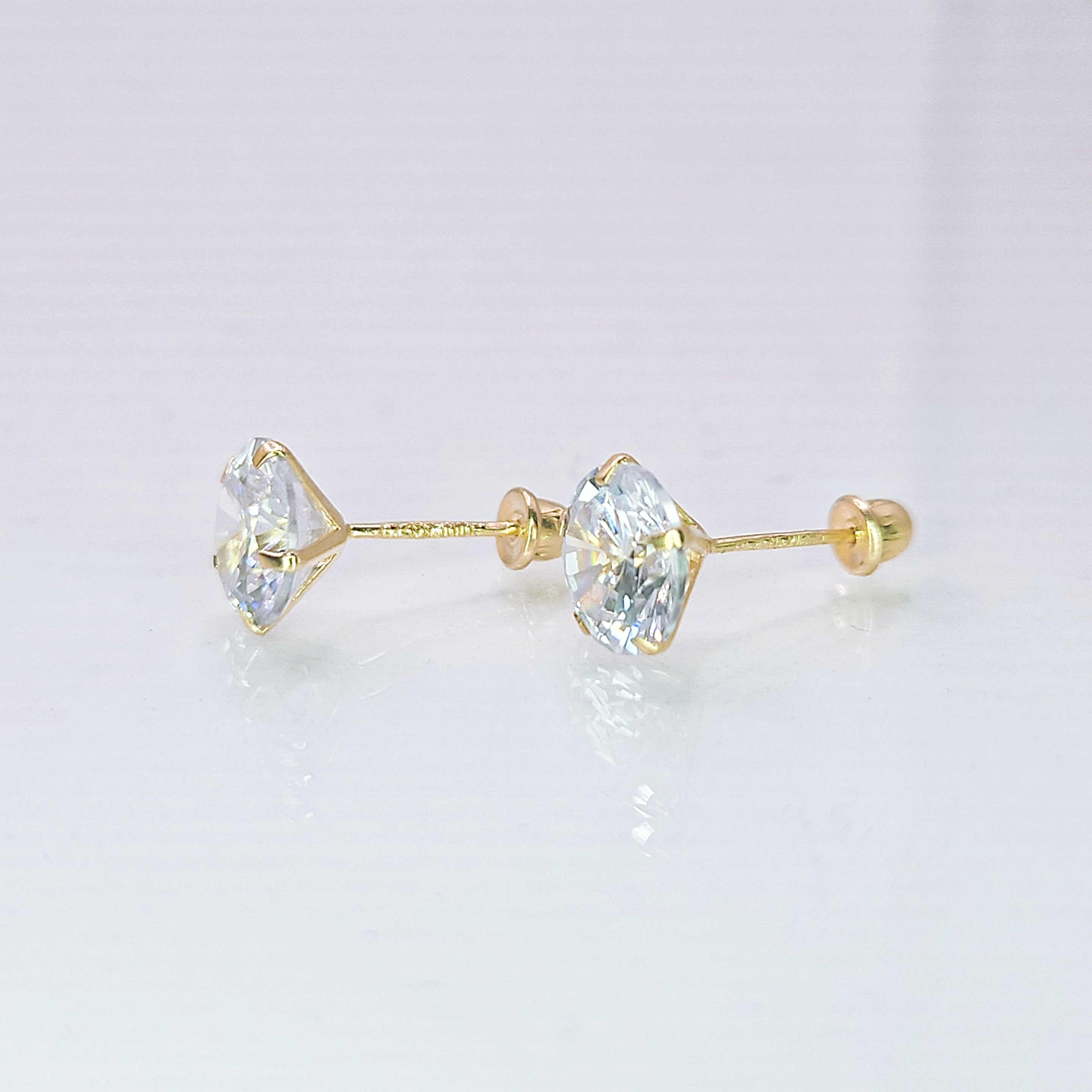 Aretes de oro. Zirconias BM105