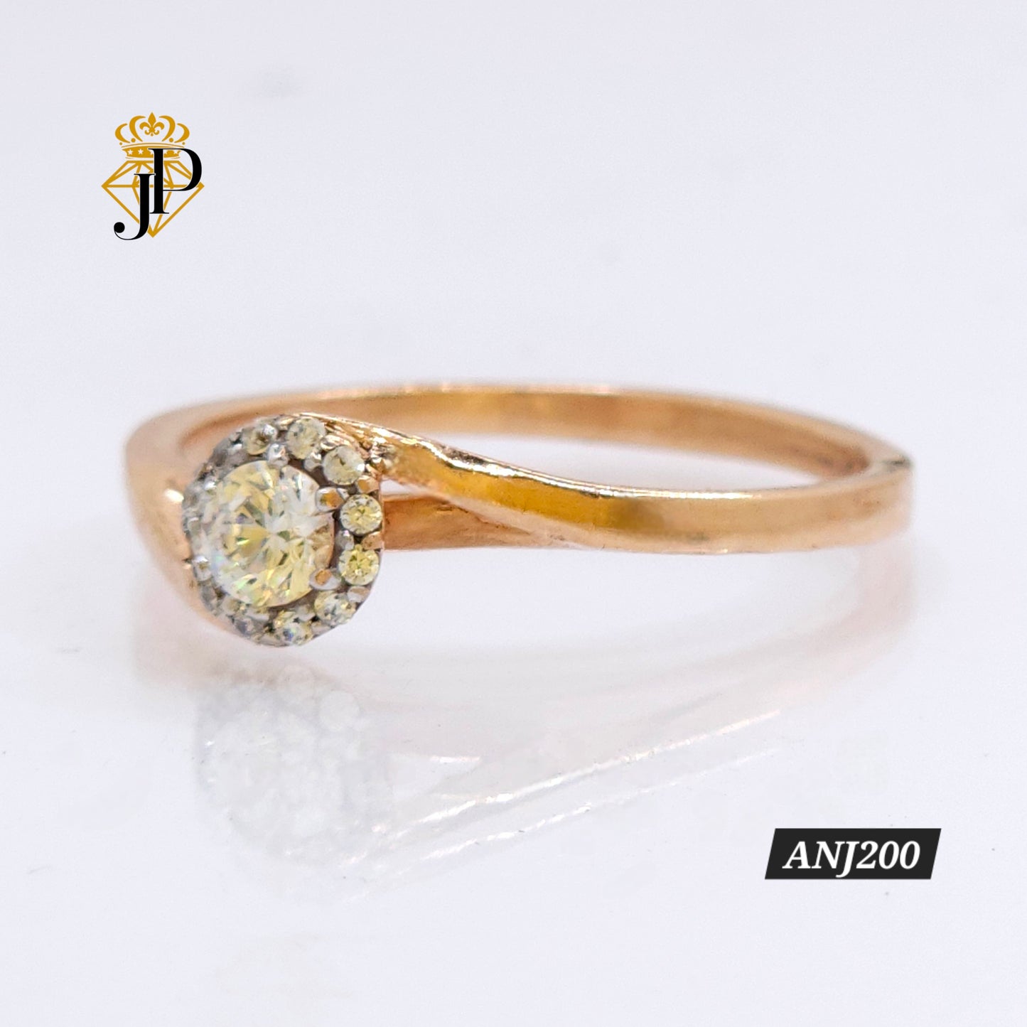 Anillo de oro rosa. ANJ200