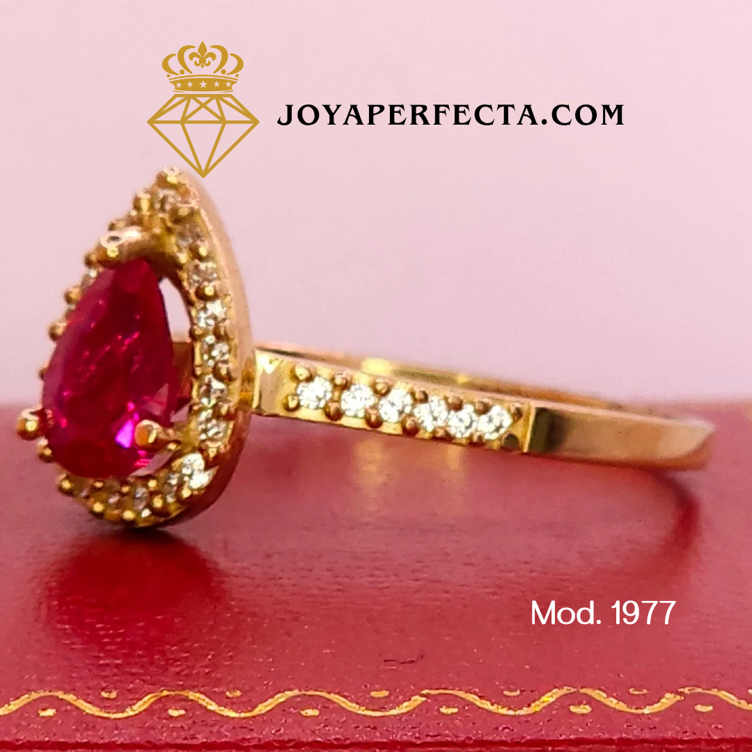 Anillo de oro. Llama eterna. Mod. 1977