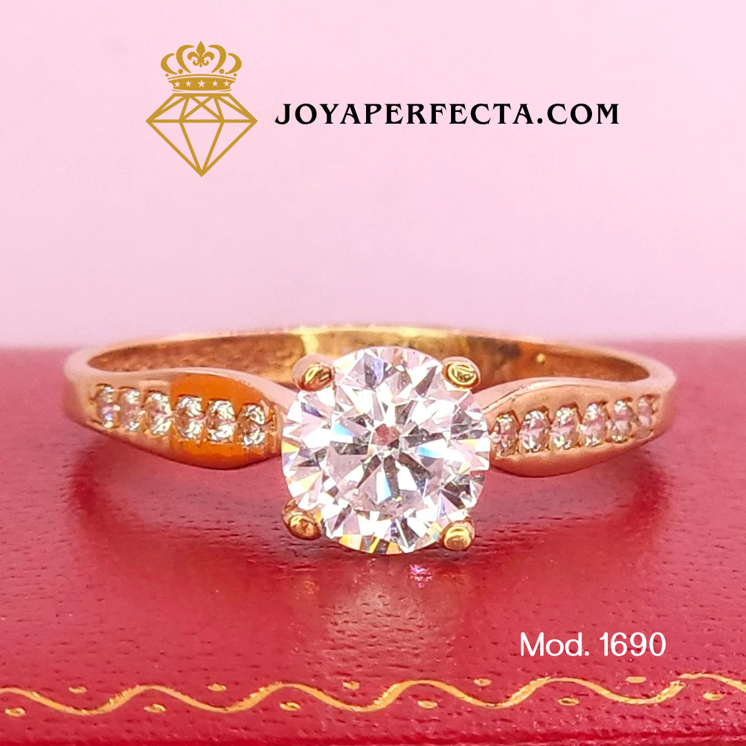 Anillo de oro. De compromiso. Mod. 1690