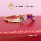 Anillo de oro. Churumbela "Corona de Luz" Mod. 1715