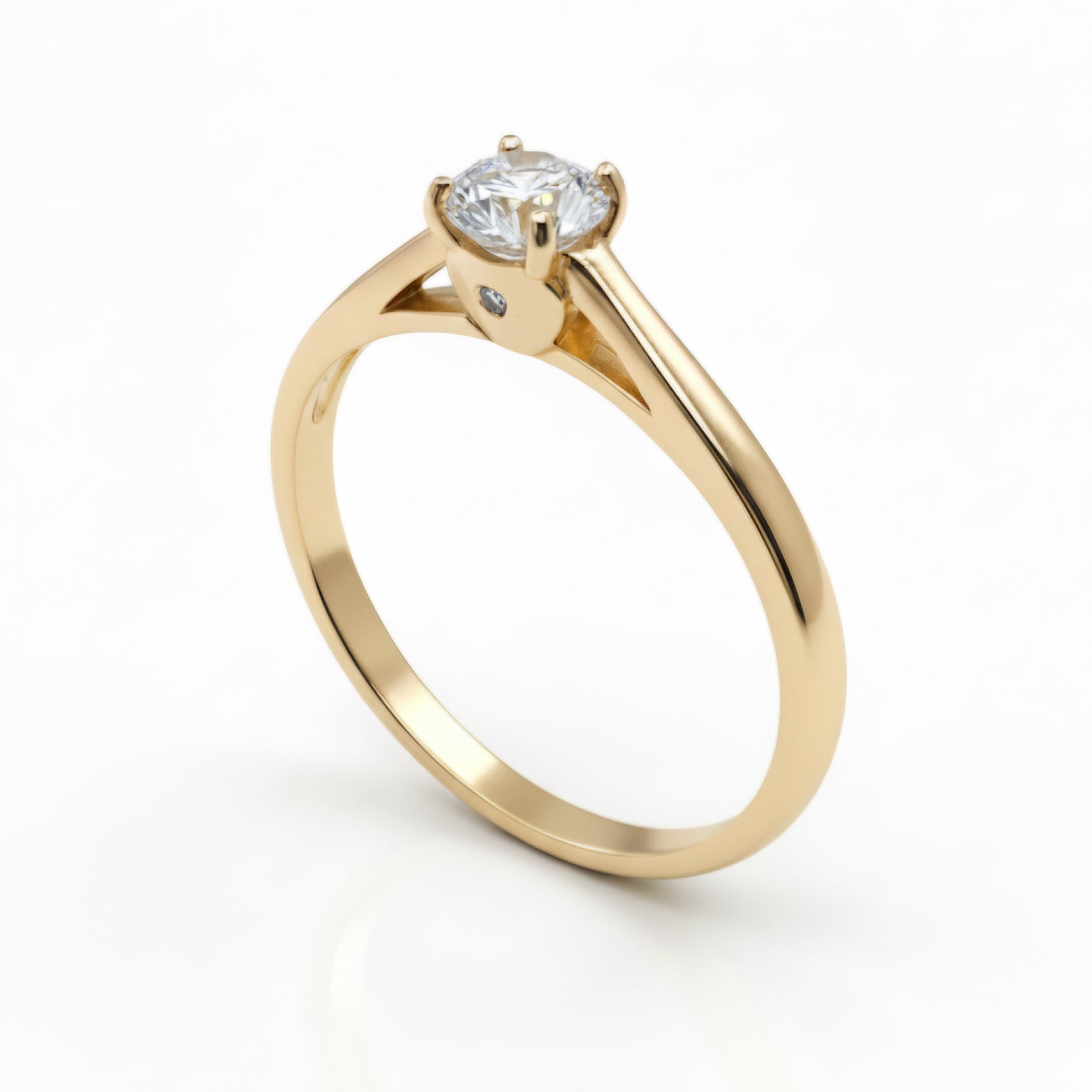 Anillo de oro. Diamante Certificado. Mod ADM30