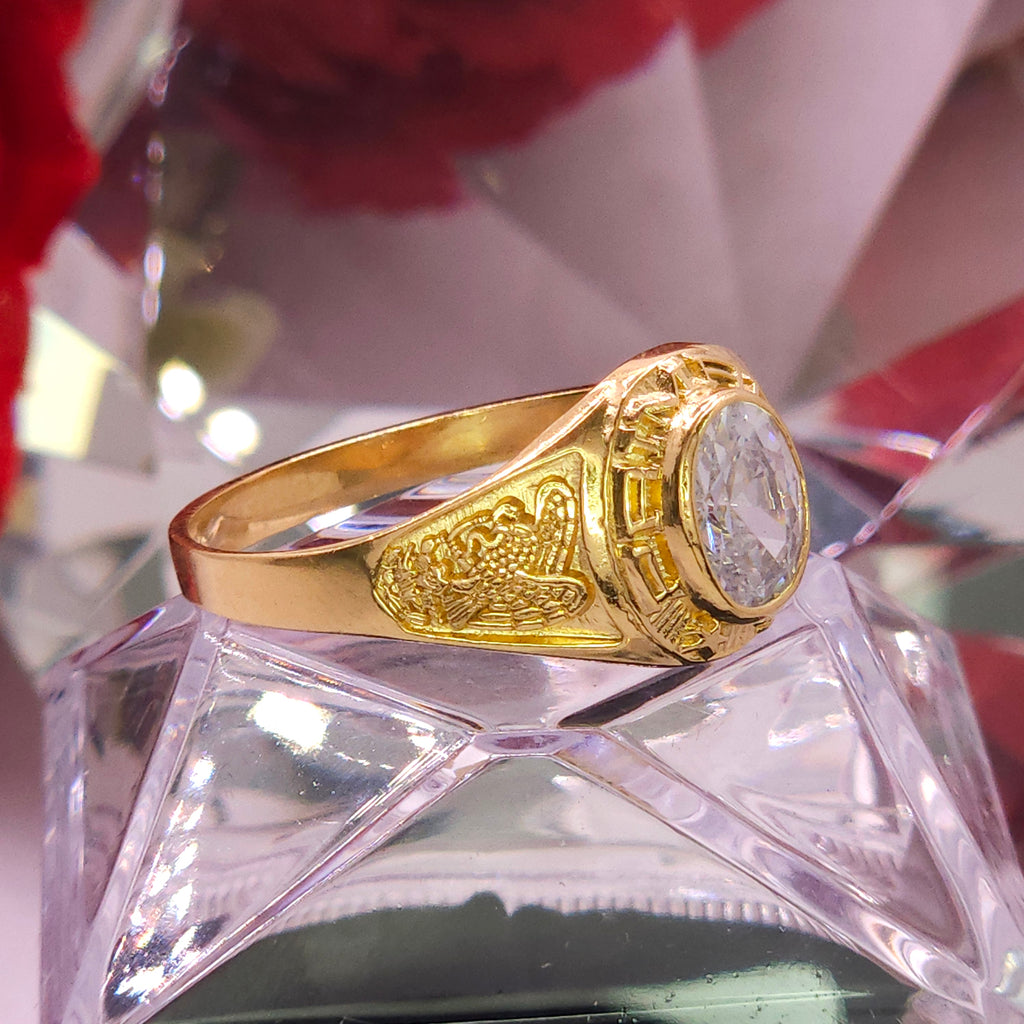 Anillo de Primaria. Graduacion- Gema Blanca