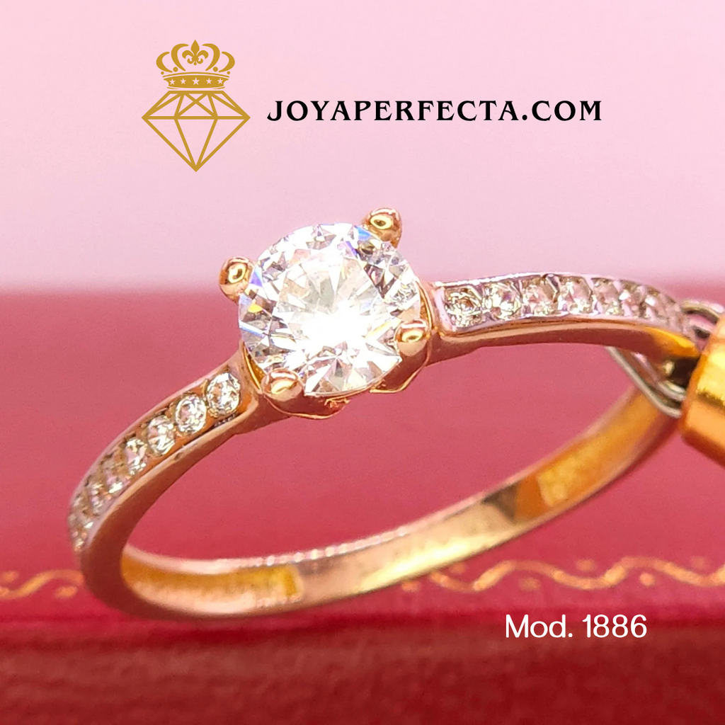 Anillo de oro. De compromiso. Mod 1886