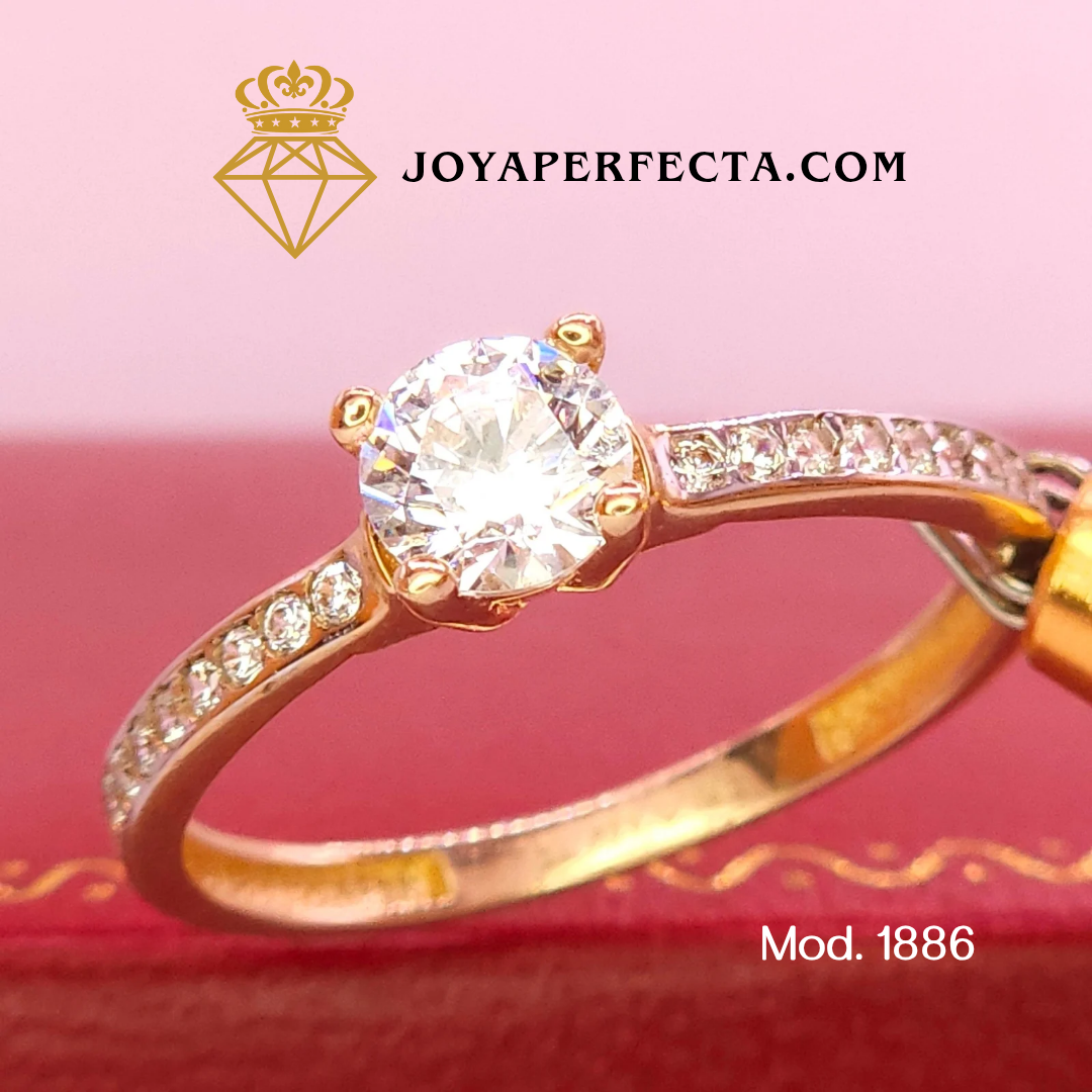 Anillo de oro. De compromiso. Mod 1886