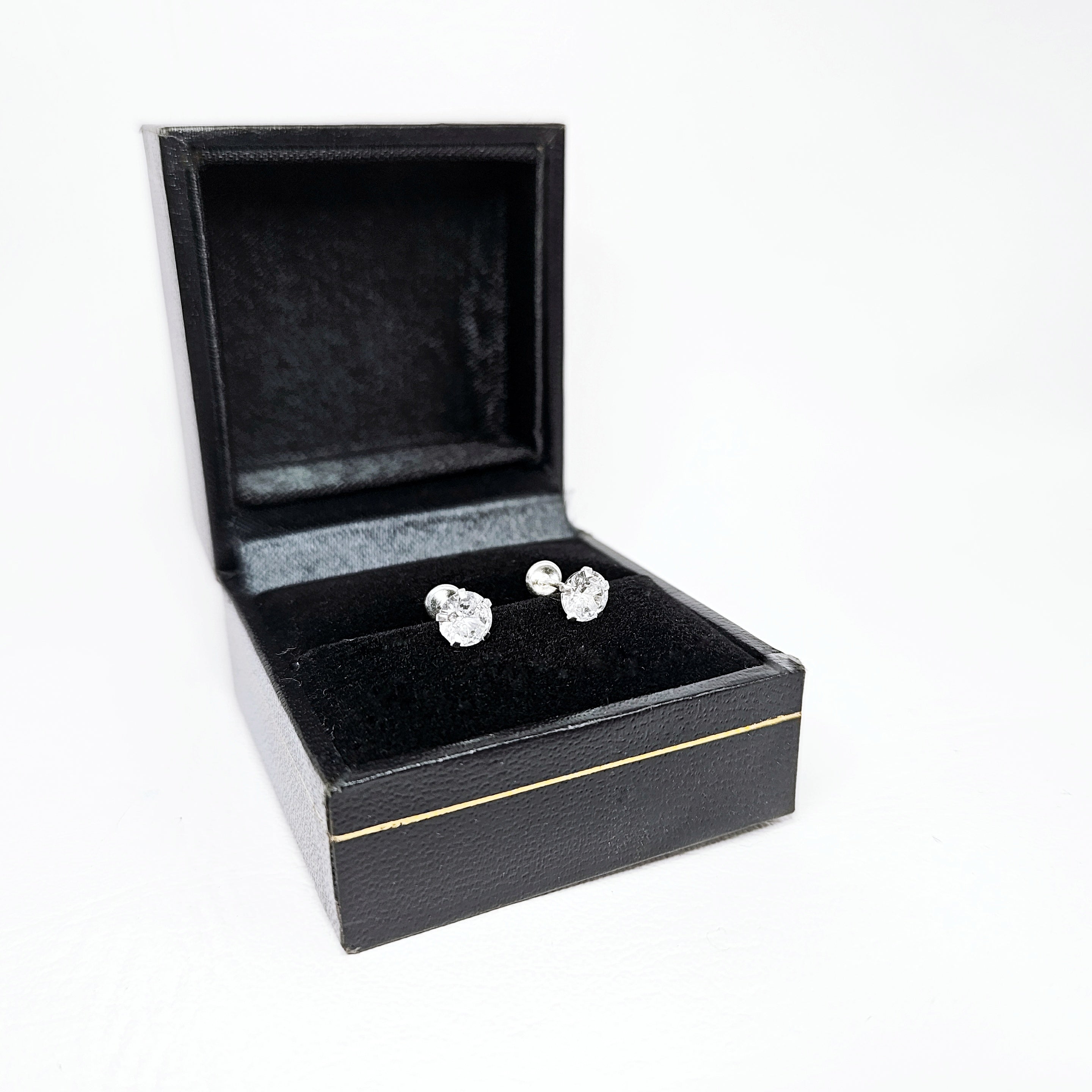 Aretes de plata. Zirconia