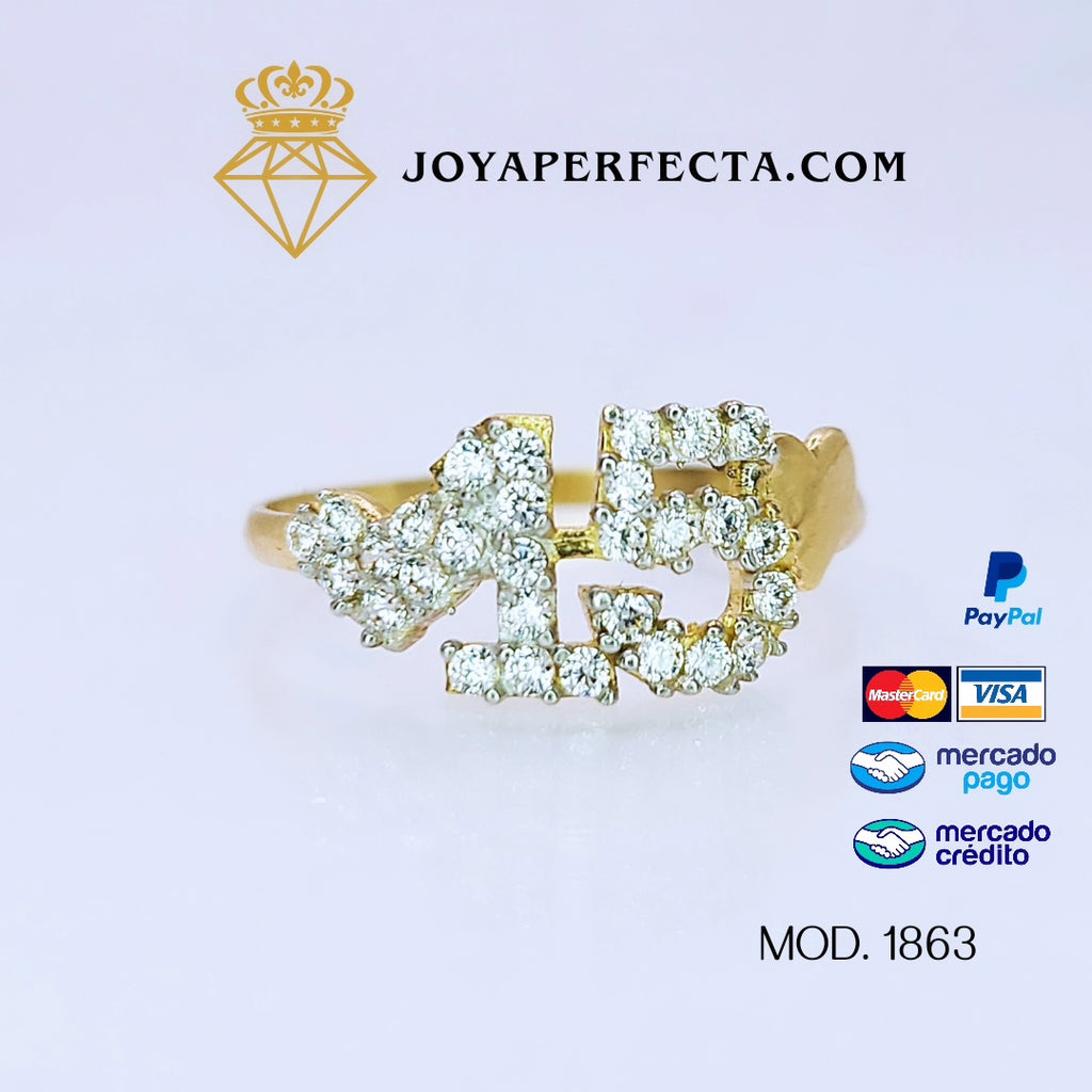 Anillo de 15 años. Mod 1865