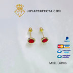 Aretes de oro. Biselados. Mod. BM106