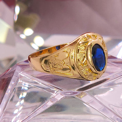 Anillo de Kinder. Graduación- Gema Azul