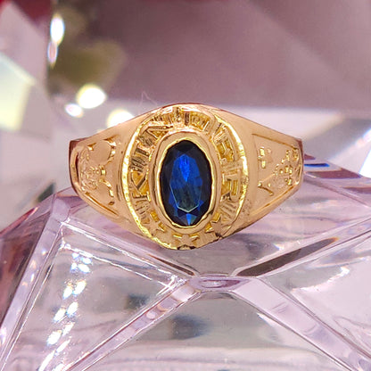Anillo de Kinder. Graduación- Gema Azul