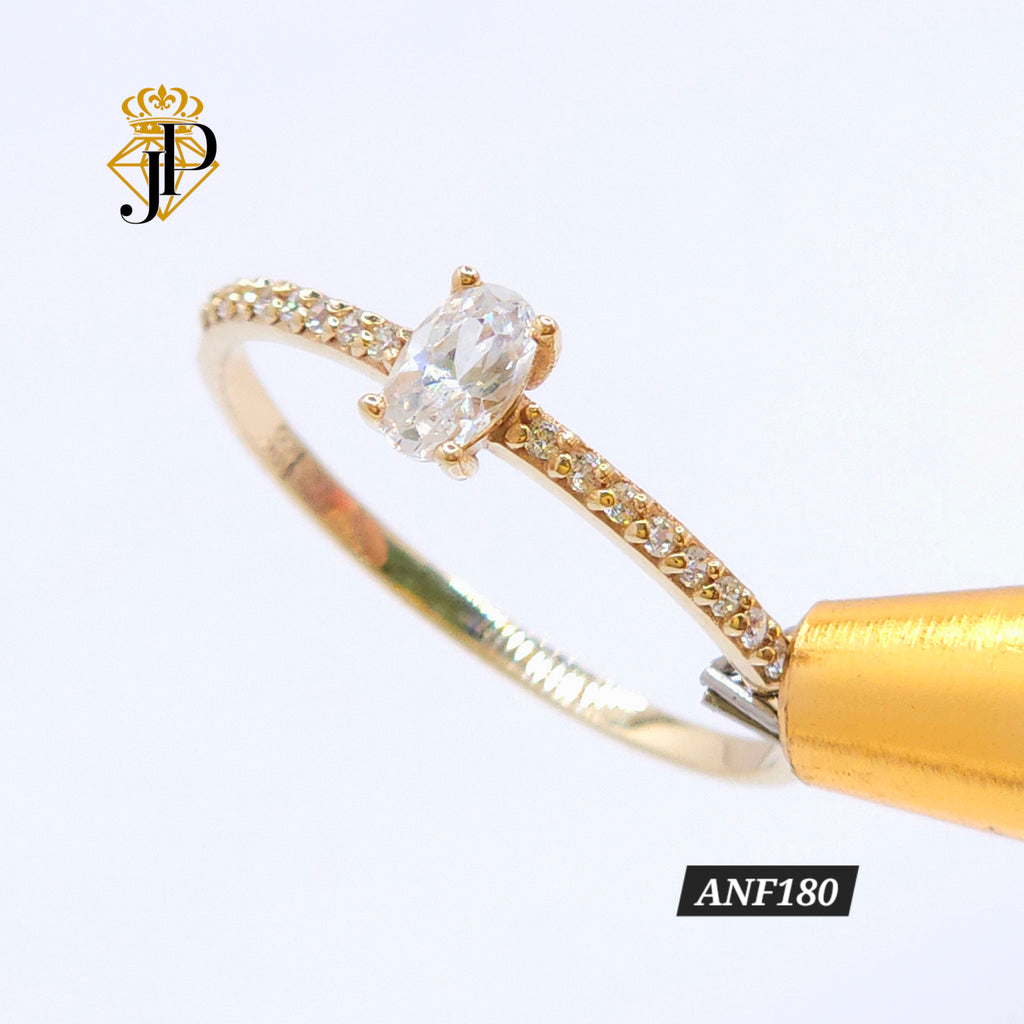 Anillo de oro. Oval. ANF180