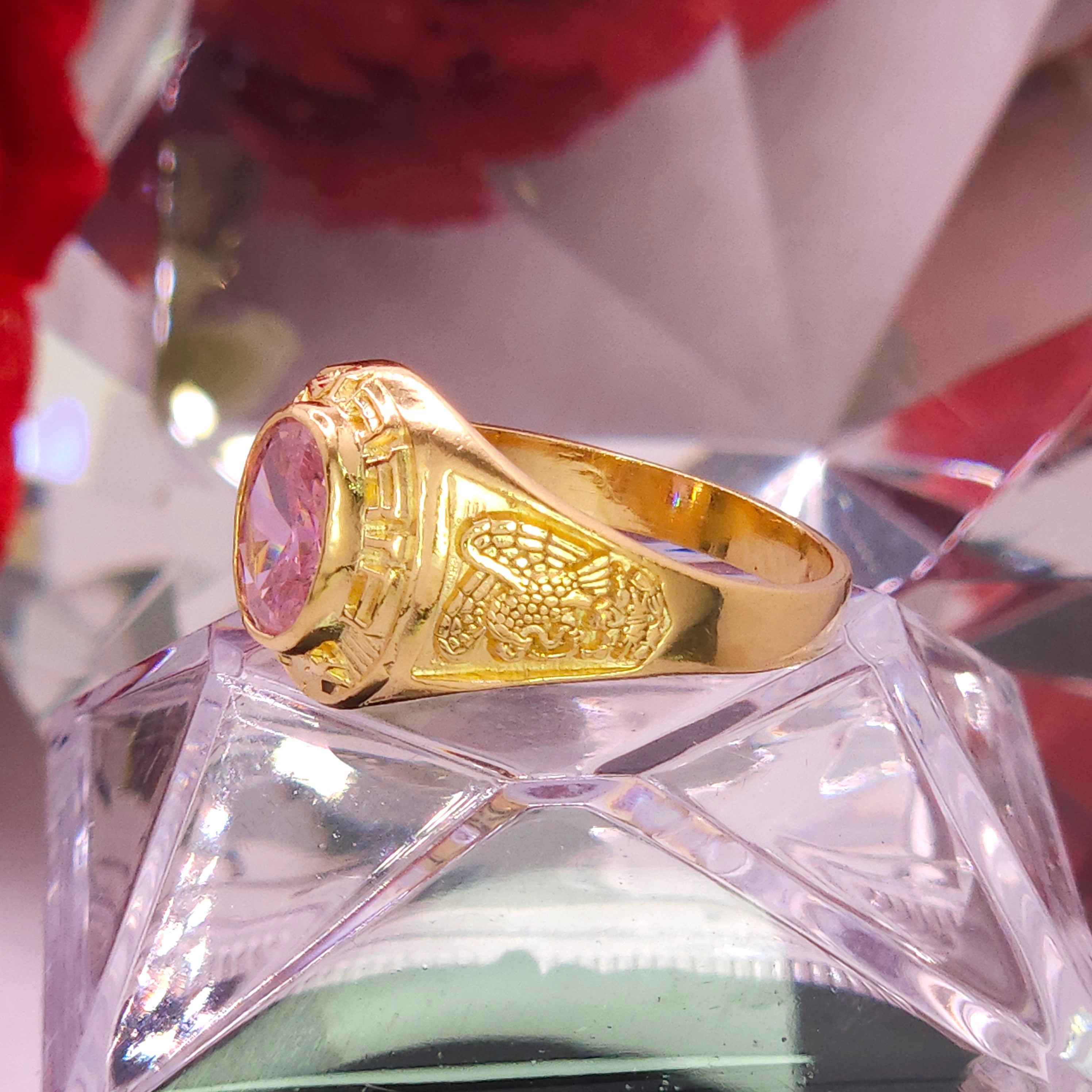 Anillo de Primaria. Graduacion- Gema Rosa