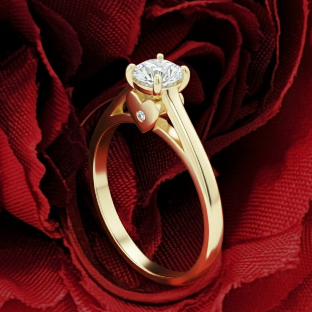 Anillo de oro. Diamante Certificado. Mod ADM30