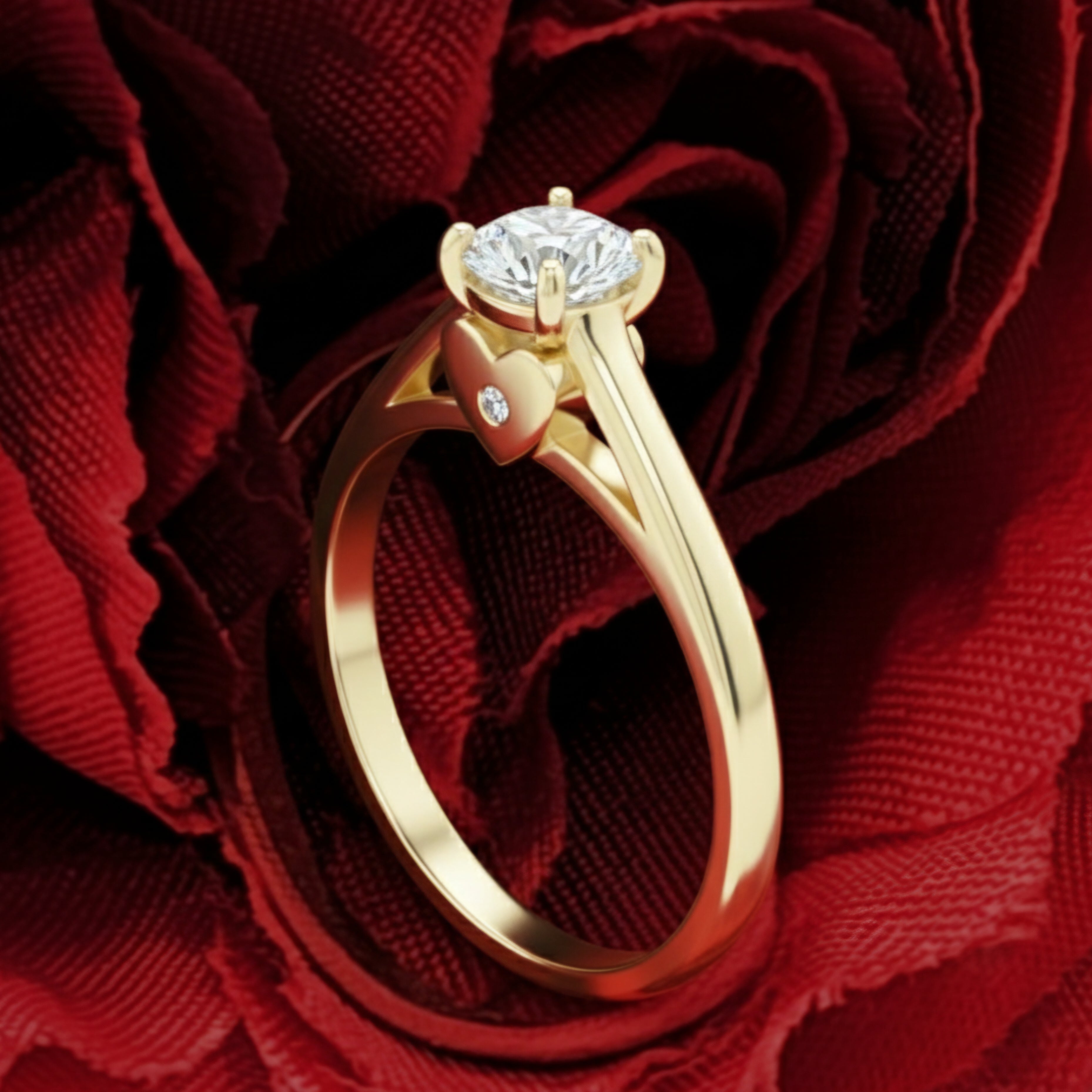 Anillo de oro. Diamante Certificado. Mod ADM30