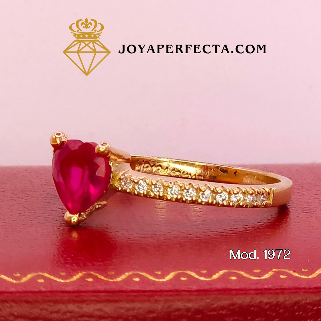 Anillo de oro. Latido real. Mod 1972