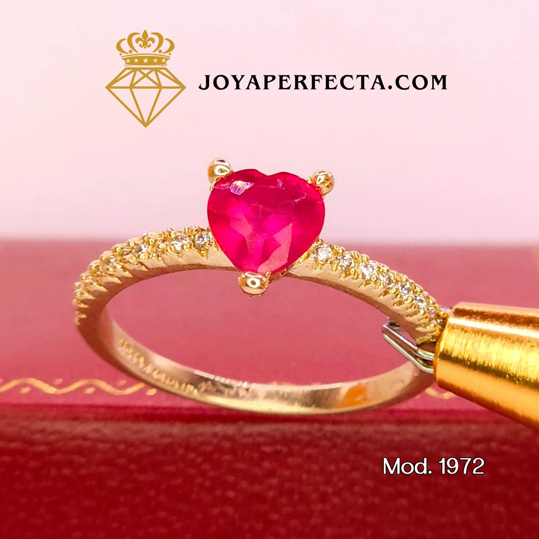 Anillo de oro. Latido real. Mod 1972