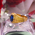 Anillo de Secundaria. Graduacion- Gema Azul