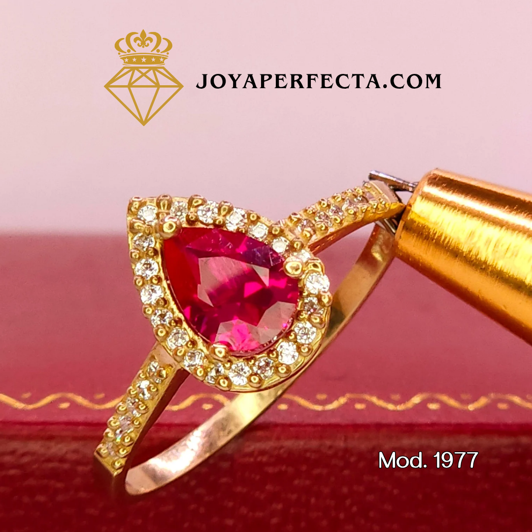 Anillo de oro. Llama eterna. Mod. 1977