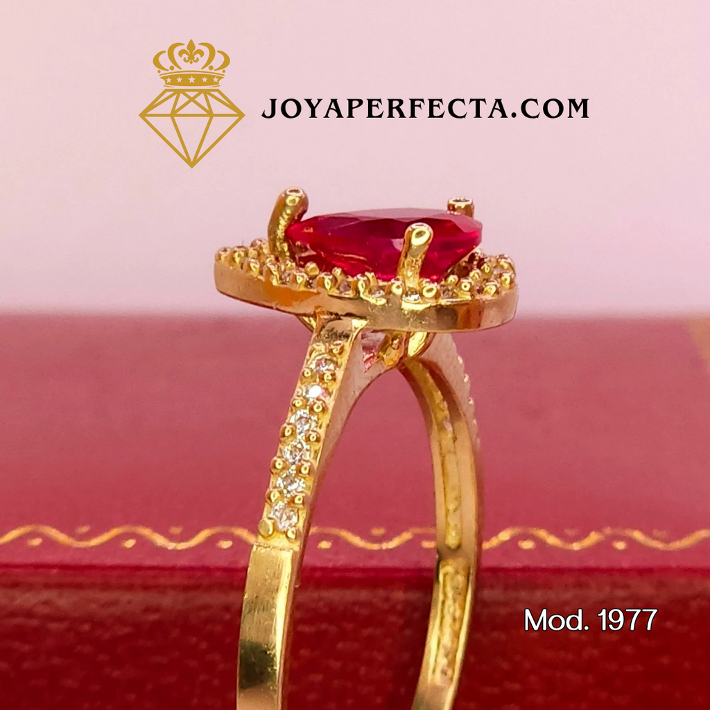 Anillo de oro. Llama eterna. Mod. 1977