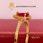 Anillo de oro. Llama eterna. Mod. 1977