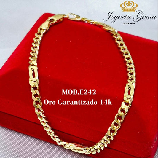 Pulso Barbado. Oro 14k. E242