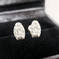Aretes de plata. Diseño Virgen de Guadalupe