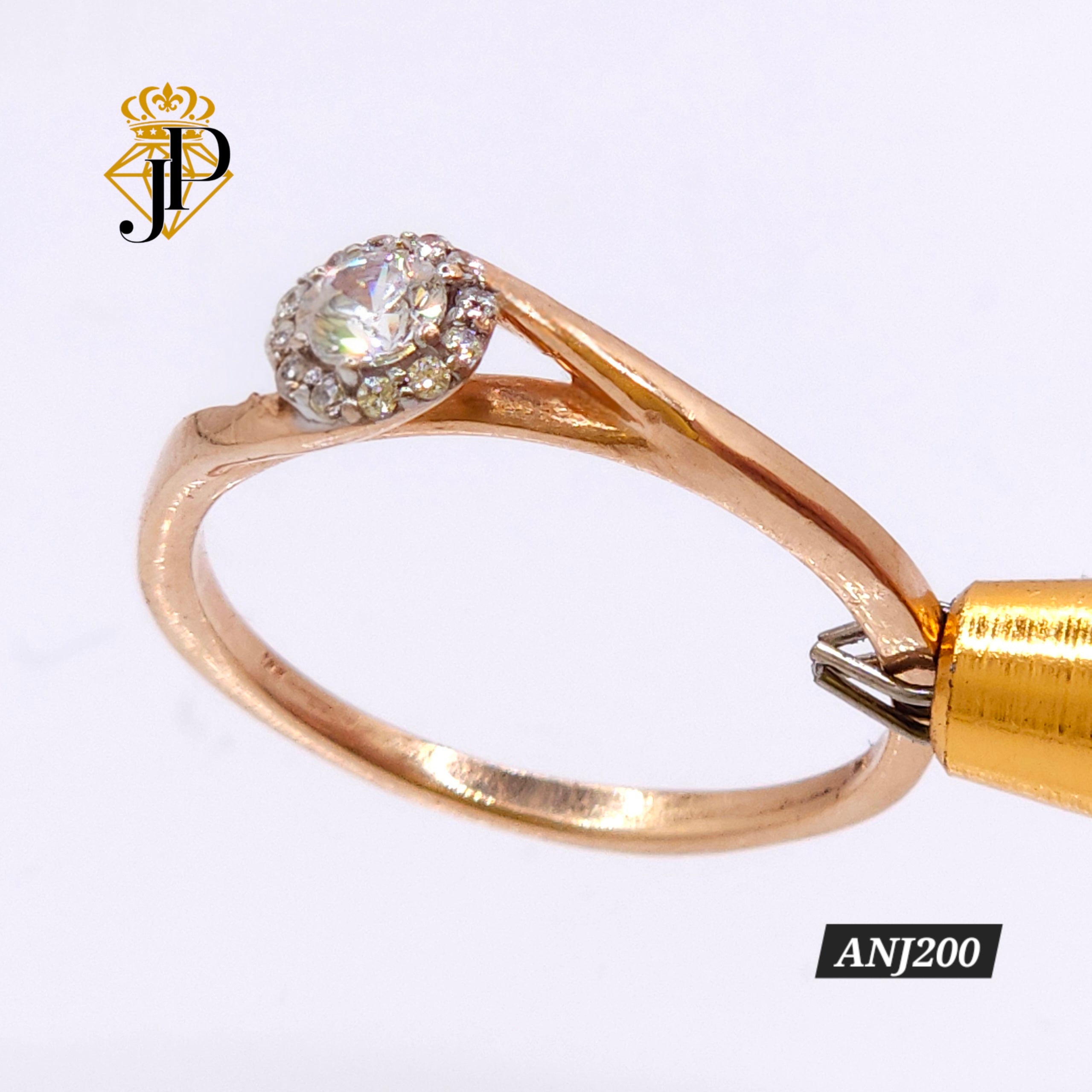 Anillo de oro rosa. ANJ200
