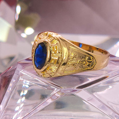 Anillo de Kinder. Graduación- Gema Azul