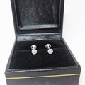 Aretes de plata. Bisel diamantado