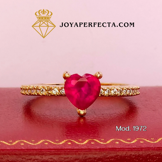 Anillo de oro. Latido real. Mod 1972