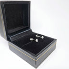 Aretes de plata. Bisel diamantado