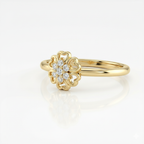 Anillo de oro- Flor. ANF177