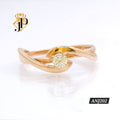 Anillo solitario. Oro rosa. ANJ202