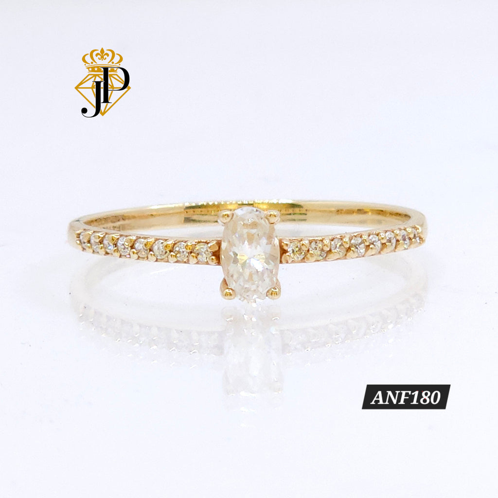 Anillo de oro. Oval. ANF180