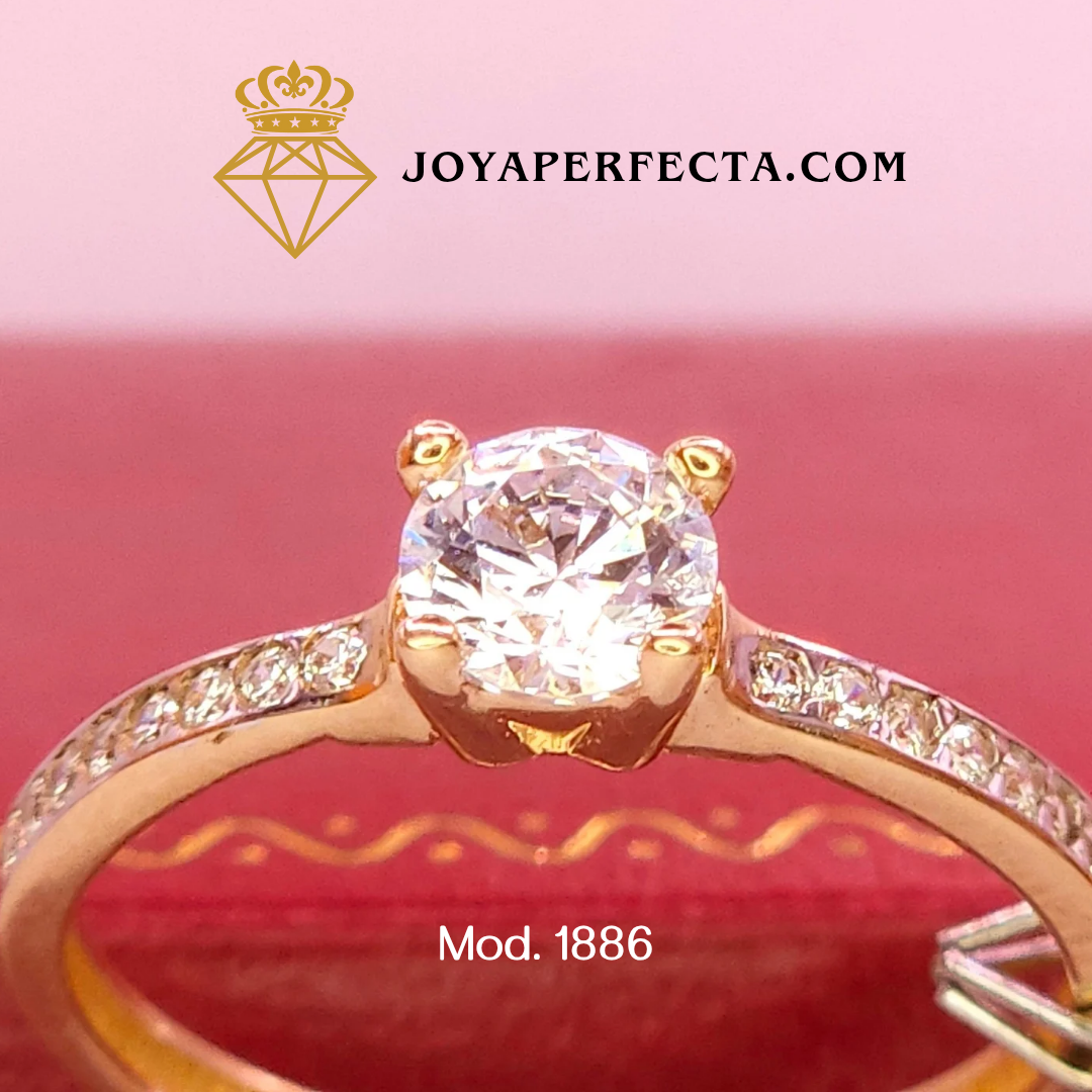 Anillo de oro. De compromiso. Mod 1886