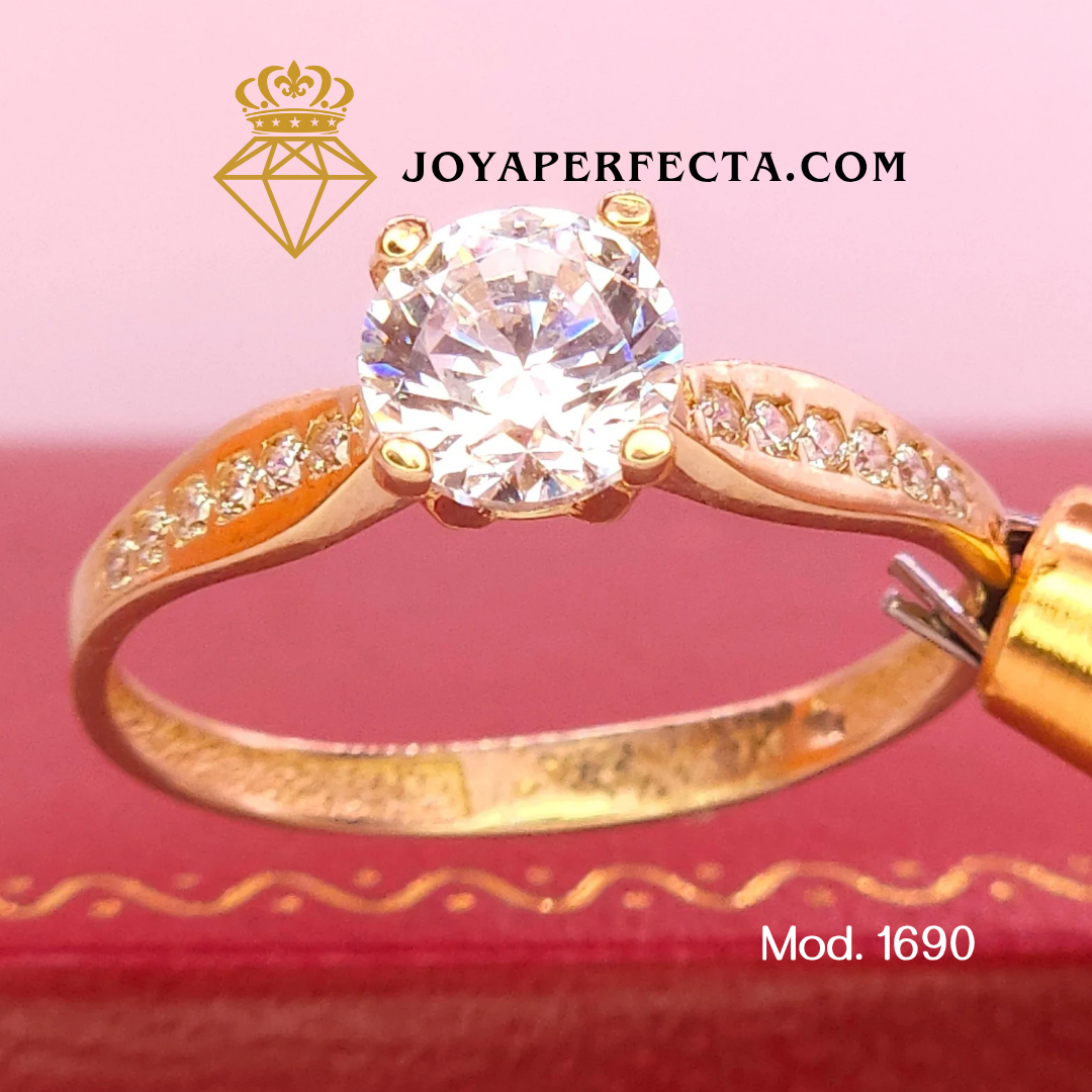 Anillo de oro. De compromiso. Mod. 1690