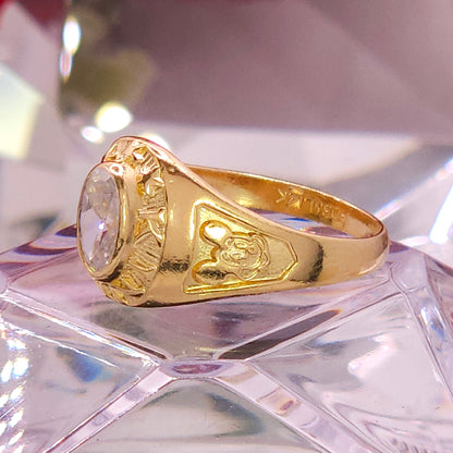 Anillo de Kinder. Graduación- Gema Blanca