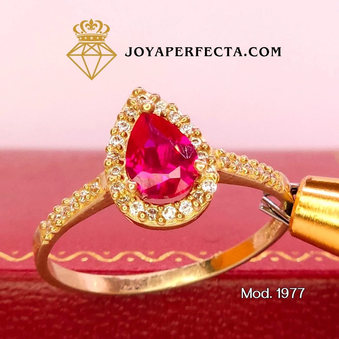 Anillo de oro. Llama eterna. Mod. 1977