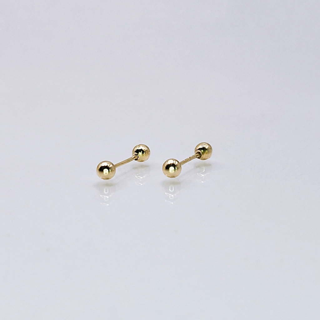 Aretes de oro. Dormilonas BM151