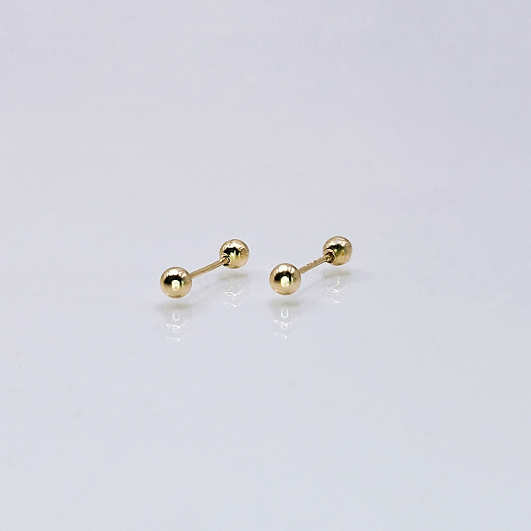 Aretes de oro. Dormilonas BM151