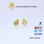 Aretes de oro. Biselados. Mod. BM106